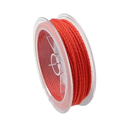 Nvzi 2 mm Drachenschuppen-Seil, Baumwollseil, gewebtes Baumwollseil für selbstgemachte Seile, Perlenseile, Quasten, gestrickte Knoten-Armbänder und Anhängerseile, Rot Nvzi 2 mm Drachenschuppen-Seil, Baumwollseil, gewebtes Baumwollseil für selbstgemachte Seile, Perlenseile, Quasten, gestrickte Knoten-Armbänder und Anhängerseile, Rot von Nvzi