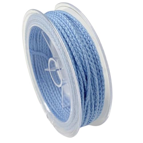 Nvzi 2 mm Drachenschuppen-Seil, Baumwollseil, gewebtes Baumwollseil für selbstgemachte Seile, Perlenseile, Quasten, gestrickte Knoten-Armbänder und Anhängerseile, blau Nvzi 2 mm Drachenschuppen-Seil, Baumwollseil, gewebtes Baumwollseil für selbstgemachte Seile, Perlenseile, Quasten, gestrickte Knoten-Armbänder und Anhängerseile, blau von Nvzi