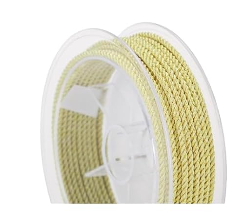 Nvzi 2 mm gedrehtes Seil, dekorative Kordel, Zierschnur, Zierschnur zum Basteln, Hellgelb Nvzi 2 mm gedrehtes Seil, dekorative Kordel, Zierschnur, Zierschnur zum Basteln, Hellgelb von Nvzi