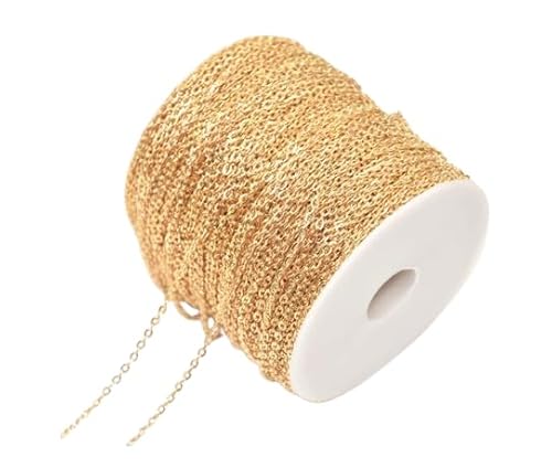 Nvzi 4,5 m lange Kabelkette in Großpackung für Halskette, Schmuckzubehör für Schmuckherstellung, DIY Nvzi 4,5 m lange Kabelkette in Großpackung für Halskette, Schmuckzubehör für Schmuckherstellung, DIY von Nvzi