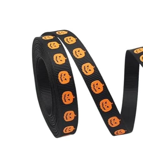 Nvzi 9,1 m langes Halloween-Band mit Spinnennetz, Totenkopf, Kürbis, für Kranz, Zuhause, Party, Basteln, Blumenschleife, Dekoration, Zubehör, Stil T Nvzi 9,1 m langes Halloween-Band mit Spinnennetz, Totenkopf, Kürbis, für Kranz, Zuhause, Party, Basteln, Blumenschleife, Dekoration, Zubehör, Stil T von Nvzi