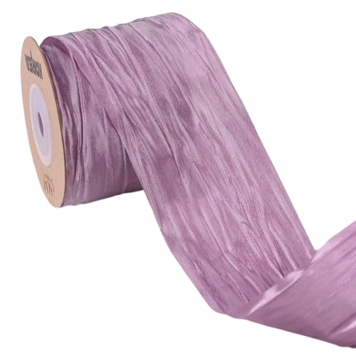 Nvzi 9,1 m langes Stoffband, seidenähnlich, zerknitterte Bänder, für Geschenkverpackungen, Korb, Kränze, Schleifen, Heimveranstaltungen, Dekoration, Weihnachtsbaumspitze, Schleifen, A43 Nvzi 9,1 m langes Stoffband, seidenähnlich, zerknitterte Bänder, für Geschenkverpackungen, Korb, Kränze, Schleifen, Heimveranstaltungen, Dekoration, Weihnachtsbaumspitze, Schleifen, A43 von Nvzi