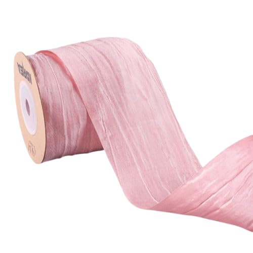 Nvzi 9,1 m langes Stoffband, seidenähnlich, zerknitterte Bänder, für Geschenkverpackungen, Korb, Kränze, Schleifen, Heimveranstaltungen, Dekoration, Weihnachtsbaumspitze, Schleifen, A45 Nvzi 9,1 m langes Stoffband, seidenähnlich, zerknitterte Bänder, für Geschenkverpackungen, Korb, Kränze, Schleifen, Heimveranstaltungen, Dekoration, Weihnachtsbaumspitze, Schleifen, A45 von Nvzi