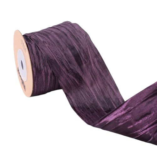 Nvzi 9,1 m langes Stoffband, seidenähnlich, zerknitterte Bänder, für Geschenkverpackungen, Korb, Kränze, Schleifen, Heimveranstaltungen, Dekoration, Weihnachtsbaumspitze, Schleifen, A46 Nvzi 9,1 m langes Stoffband, seidenähnlich, zerknitterte Bänder, für Geschenkverpackungen, Korb, Kränze, Schleifen, Heimveranstaltungen, Dekoration, Weihnachtsbaumspitze, Schleifen, A46 von Nvzi