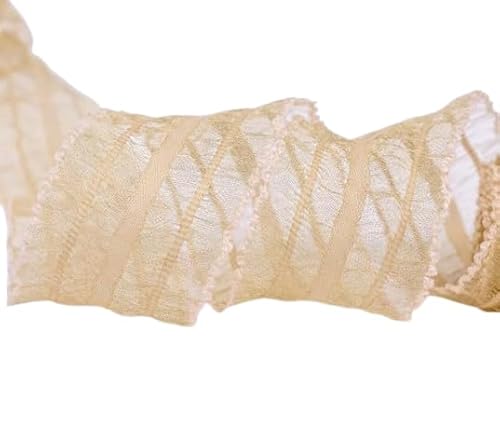 Nvzi Chiffonband, 9,1 m pro Rolle, perfekt für Hochzeitseinladungen, festliche Dekoration und Geschenkverpackungen, Beige Nvzi Chiffonband, 9,1 m pro Rolle, perfekt für Hochzeitseinladungen, festliche Dekoration und Geschenkverpackungen, Beige von Nvzi