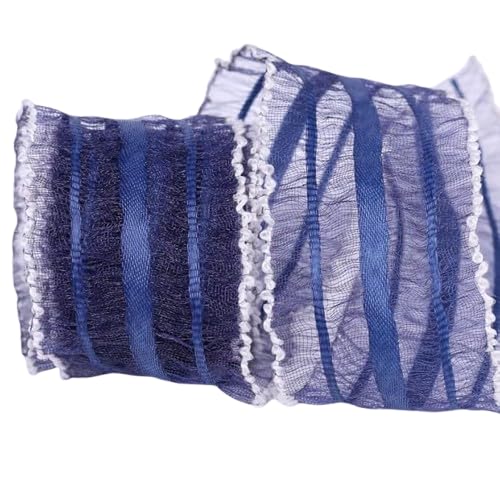 Nvzi Chiffonband, 9,1 m pro Rolle, perfekt für Hochzeitseinladungen, festliche Dekoration und Geschenkverpackungen, Dunkelblau Nvzi Chiffonband, 9,1 m pro Rolle, perfekt für Hochzeitseinladungen, festliche Dekoration und Geschenkverpackungen, Dunkelblau von Nvzi