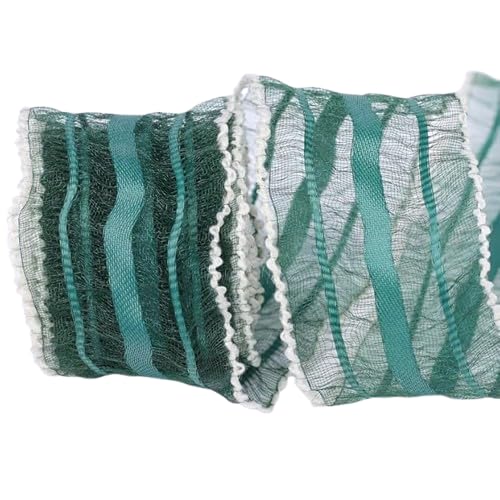 Nvzi Chiffonband, 9,1 m pro Rolle, perfekt für Hochzeitseinladungen, festliche Dekoration und Geschenkverpackungen, Dunkelgrün Nvzi Chiffonband, 9,1 m pro Rolle, perfekt für Hochzeitseinladungen, festliche Dekoration und Geschenkverpackungen, Dunkelgrün von Nvzi