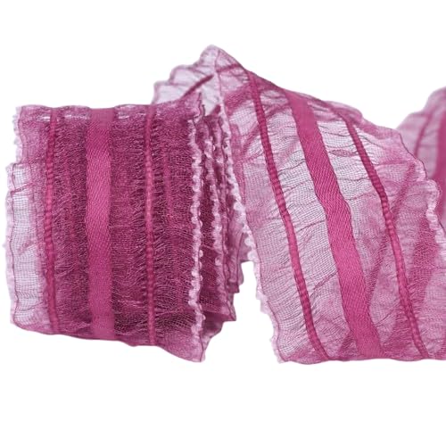 Nvzi Chiffonband, 9,1 m pro Rolle, perfekt für Hochzeitseinladungen, festliche Dekoration und Geschenkverpackungen, Dunkelrosa Nvzi Chiffonband, 9,1 m pro Rolle, perfekt für Hochzeitseinladungen, festliche Dekoration und Geschenkverpackungen, Dunkelrosa von Nvzi