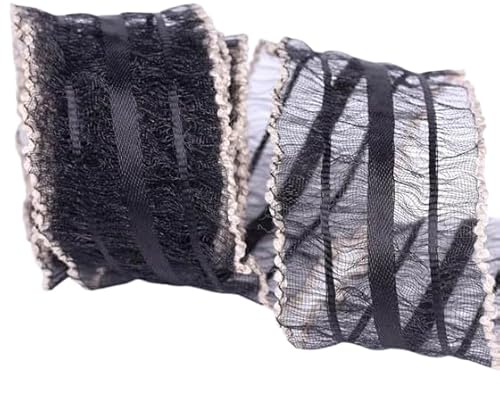 Nvzi Chiffonband, 9,1 m pro Rolle, perfekt für Hochzeitseinladungen, festliche Dekoration und Geschenkverpackungen, Schwarz Nvzi Chiffonband, 9,1 m pro Rolle, perfekt für Hochzeitseinladungen, festliche Dekoration und Geschenkverpackungen, Schwarz von Nvzi