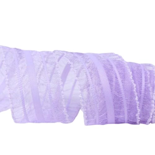 Nvzi Chiffonband, 9,1 m pro Rolle, perfekt für Hochzeitseinladungen, festliche Dekoration und Geschenkverpackungen, Violett Nvzi Chiffonband, 9,1 m pro Rolle, perfekt für Hochzeitseinladungen, festliche Dekoration und Geschenkverpackungen, Violett von Nvzi