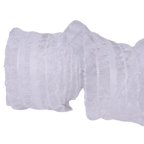 Nvzi Chiffonband, 9,1 m pro Rolle, perfekt für Hochzeitseinladungen, festliche Dekoration und Geschenkverpackungen, Weiß Nvzi Chiffonband, 9,1 m pro Rolle, perfekt für Hochzeitseinladungen, festliche Dekoration und Geschenkverpackungen, Weiß von Nvzi