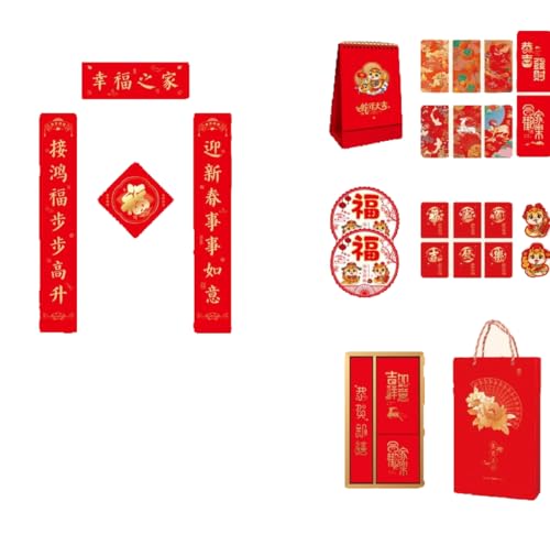 Nvzi Chinesische Neujahrsdekoration, 2025 Mond-Neujahrsdekoration, Filz, Glücksbringer, hängende Ornamente, chinesische Fu-Figuren, chinesische Paare für Frühlingsfest, Party-Dekoration, AB Nvzi Chinesische Neujahrsdekoration, 2025 Mond-Neujahrsdekoration, Filz, Glücksbringer, hängende Ornamente, chinesische Fu-Figuren, chinesische Paare für Frühlingsfest, Party-Dekoration, AB von Nvzi