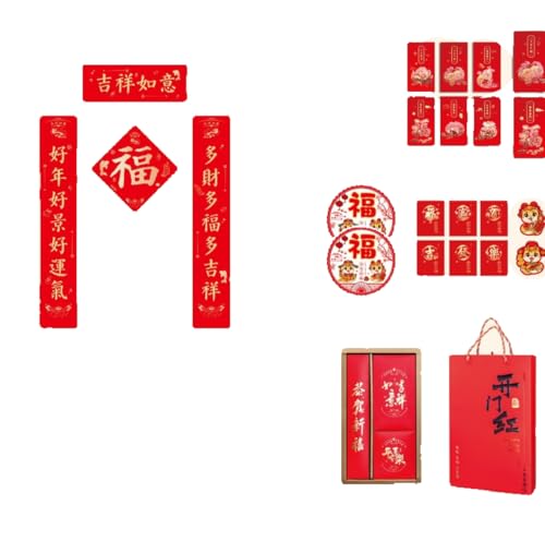 Nvzi Chinesische Neujahrsdekoration, 2025 Mond-Neujahrsdekoration, Filz, Glücksbringer, hängende Ornamente, chinesische Fu-Figuren, chinesische Paare für Frühlingsfest, Party-Dekoration, BA Nvzi Chinesische Neujahrsdekoration, 2025 Mond-Neujahrsdekoration, Filz, Glücksbringer, hängende Ornamente, chinesische Fu-Figuren, chinesische Paare für Frühlingsfest, Party-Dekoration, BA von Nvzi