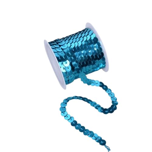 Nvzi Flacher Paillettenstreifen, 6 mm, 4,5 m, flach, Paillettenband, metallisch, glänzend, Nähschnur für Meerjungfrauen, Basteln, Verzierungen, Halloween-Kostüm, 10 Stück, Blau Nvzi Flacher Paillettenstreifen, 6 mm, 4,5 m, flach, Paillettenband, metallisch, glänzend, Nähschnur für Meerjungfrauen, Basteln, Verzierungen, Halloween-Kostüm, 10 Stück, Blau von Nvzi