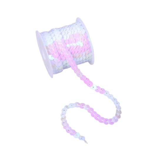 Nvzi Flacher Paillettenstreifen, 6 mm, 4,5 m, flach, Paillettenband, metallisch, glänzend, Nähschnur für Meerjungfrauen, Basteln, Verzierungen, Halloween-Kostüm, 10 Stück, mehrfarbig AB Nvzi Flacher Paillettenstreifen, 6 mm, 4,5 m, flach, Paillettenband, metallisch, glänzend, Nähschnur für Meerjungfrauen, Basteln, Verzierungen, Halloween-Kostüm, 10 Stück, mehrfarbig AB von Nvzi
