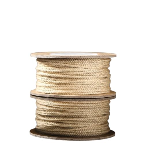Nvzi Gedrehte Kordel, dekorative Kordel, Zierschnur, zum Basteln, 1,2 mm, 2 Stück, Beige Nvzi Gedrehte Kordel, dekorative Kordel, Zierschnur, zum Basteln, 1,2 mm, 2 Stück, Beige von Nvzi