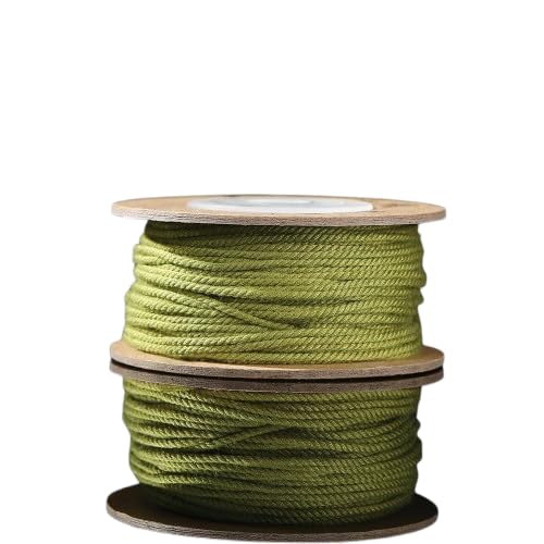 Nvzi Gedrehte Kordel, dekorative Kordel, Zierschnur, zum Basteln, 1,2 mm, 2 Stück, Grün Nvzi Gedrehte Kordel, dekorative Kordel, Zierschnur, zum Basteln, 1,2 mm, 2 Stück, Grün von Nvzi