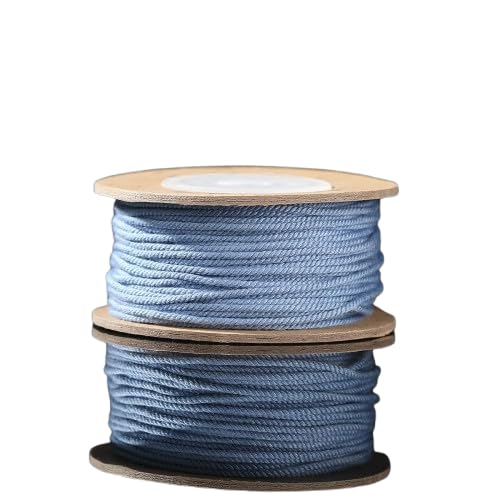 Nvzi Gedrehte Kordel, dekorative Kordel, Zierschnur, zum Basteln, 1,2 mm, 2 Stück, Hellblau Nvzi Gedrehte Kordel, dekorative Kordel, Zierschnur, zum Basteln, 1,2 mm, 2 Stück, Hellblau von Nvzi