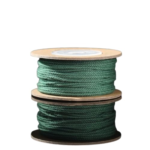 Nvzi Gedrehte Kordel, dekorative Kordel, Zierschnur zum Basteln, 1,2 mm, 2 Stück, Dunkelgrün Nvzi Gedrehte Kordel, dekorative Kordel, Zierschnur zum Basteln, 1,2 mm, 2 Stück, Dunkelgrün von Nvzi