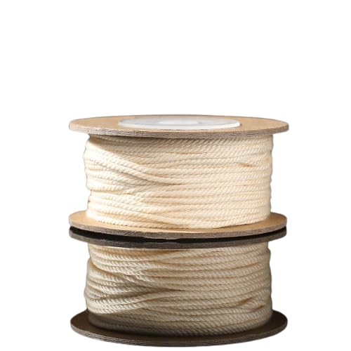 Nvzi Gedrehtes Kordelseil, dekorative Kordel, zum Basteln, 1,2 mm, 2 Stück, Hellbeige Nvzi Gedrehtes Kordelseil, dekorative Kordel, zum Basteln, 1,2 mm, 2 Stück, Hellbeige von Nvzi