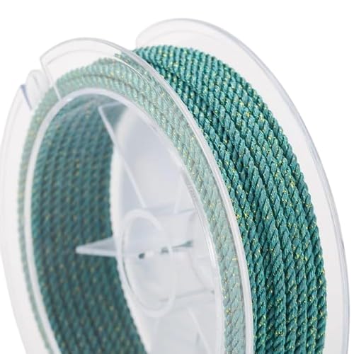 Nvzi Gedrehtes Seil, 2 mm, 4,5 m, dekorative Kordel zum Basteln, Blaugrün Nvzi Gedrehtes Seil, 2 mm, 4,5 m, dekorative Kordel zum Basteln, Blaugrün von Nvzi
