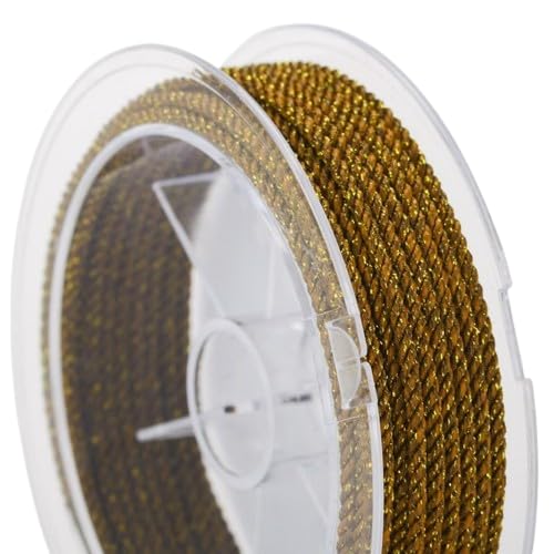 Nvzi Gedrehtes Seil, 2 mm, 4,5 m, dekorative Kordel zum Basteln, Braun von Nvzi