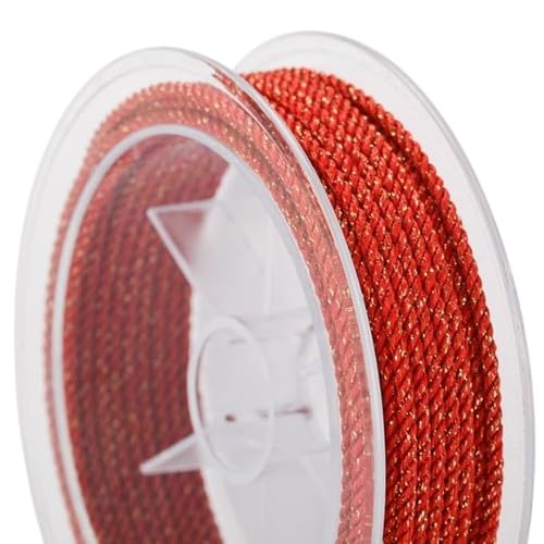 Nvzi Gedrehtes Seil, 2 mm, 4,5 m, dekorative Kordel zum Basteln, Rot Nvzi Gedrehtes Seil, 2 mm, 4,5 m, dekorative Kordel zum Basteln, Rot von Nvzi