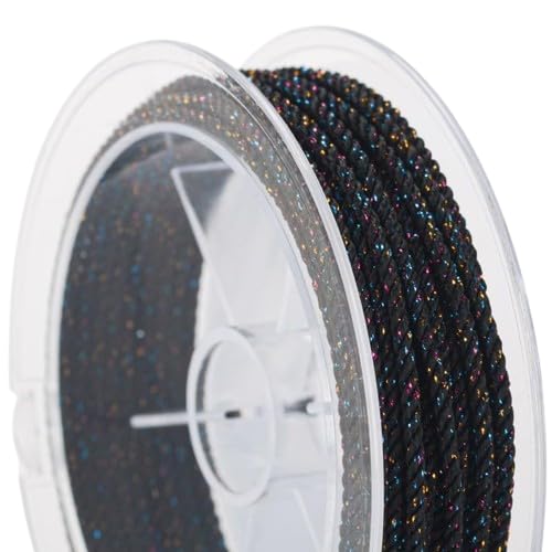 Nvzi Gedrehtes Seil, 2 mm, 4,5 m, dekorative Kordel zum Basteln, Schwarz B Nvzi Gedrehtes Seil, 2 mm, 4,5 m, dekorative Kordel zum Basteln, Schwarz B von Nvzi