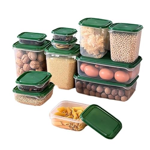 Nvzi Haushalt Lebensmittel Obst Verpackung und Aufbewahrungsbox Dunkelgrün Deckel Kunststoff Frischhaltebox Sortierbox 17-teiliges Set Frischhaltebox Aufbewahrungsbox Nvzi Haushalt Lebensmittel Obst Verpackung und Aufbewahrungsbox Dunkelgrün Deckel Kunststoff Frischhaltebox Sortierbox 17-teiliges Set Frischhaltebox Aufbewahrungsbox von Nvzi