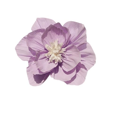 Nvzi Krepppapier-Blumendekoration für Wand, Blumen für Hochzeit, Blumen-Hintergrund, Babyparty, Geburtstagsparty, Fotohintergrund, Torbogen, Kinderzimmer, Wanddekoration, Hellviolett, 6 Stück Nvzi Krepppapier-Blumendekoration für Wand, Blumen für Hochzeit, Blumen-Hintergrund, Babyparty, Geburtstagsparty, Fotohintergrund, Torbogen, Kinderzimmer, Wanddekoration, Hellviolett, 6 Stück von Nvzi