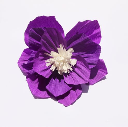 Nvzi Krepppapier-Blumendekoration für Wand, Blumen für Hochzeit, Blumen-Hintergrund, Babyparty, Geburtstagsparty, Fotohintergrund, Torbogen-Dekoration, Kinderzimmer, Lila, 6 Stück Nvzi Krepppapier-Blumendekoration für Wand, Blumen für Hochzeit, Blumen-Hintergrund, Babyparty, Geburtstagsparty, Fotohintergrund, Torbogen-Dekoration, Kinderzimmer, Lila, 6 Stück von Nvzi