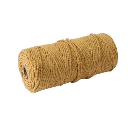 Nvzi Makramee-Schnur, 3 mm x 91 m, natürliches Makramee-Baumwollseil, farbiges Makramee-Seil, weiche Baumwollkordel, Makramee-Zubehör, Bastelseil, Makramee-Garn für Pflanzenaufhänger, Wandaufhänger Nvzi Makramee-Schnur, 3 mm x 91 m, natürliches Makramee-Baumwollseil, farbiges Makramee-Seil, weiche Baumwollkordel, Makramee-Zubehör, Bastelseil, Makramee-Garn für Pflanzenaufhänger, Wandaufhänger von Nvzi