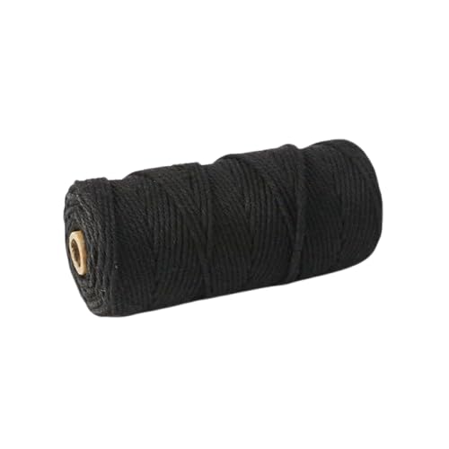 Nvzi Makramee-Schnur, 3 mm x 91 m, natürliches Makramee-Baumwollseil, farbiges Makramee-Seil, weiche Baumwollkordel, Makramee-Zubehör, Bastelseil, Makramee-Garn für Pflanzenaufhänger, Wandaufhänger Nvzi Makramee-Schnur, 3 mm x 91 m, natürliches Makramee-Baumwollseil, farbiges Makramee-Seil, weiche Baumwollkordel, Makramee-Zubehör, Bastelseil, Makramee-Garn für Pflanzenaufhänger, Wandaufhänger von Nvzi