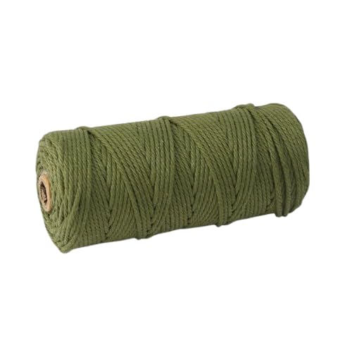 Nvzi Makramee-Schnur, 3 mm x 91 m, natürliches Makramee-Baumwollseil, farbiges Makramee-Seil, weiche Baumwollkordel, Makramee-Zubehör, Bastelseil, Makramee-Garn für Pflanzenaufhänger, Wandaufhänger Nvzi Makramee-Schnur, 3 mm x 91 m, natürliches Makramee-Baumwollseil, farbiges Makramee-Seil, weiche Baumwollkordel, Makramee-Zubehör, Bastelseil, Makramee-Garn für Pflanzenaufhänger, Wandaufhänger von Nvzi