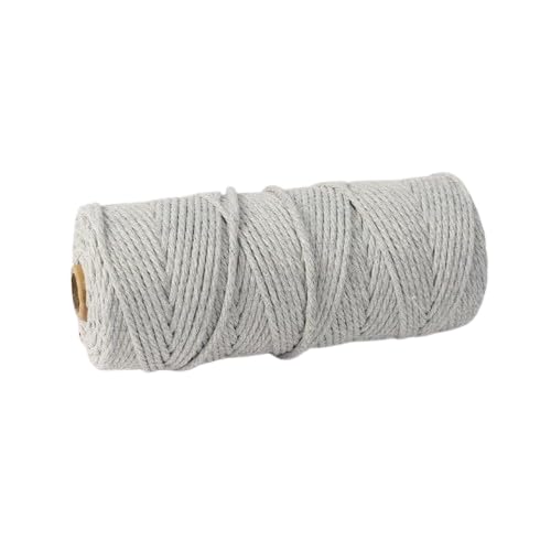 Nvzi Makramee-Schnur, 3 mm x 91 m, natürliches Makramee-Baumwollseil, farbiges Makramee-Seil, weiche Baumwollkordel, Makramee-Zubehör, Bastelseil, Makramee-Garn für Pflanzenaufhänger, Wandaufhänger Nvzi Makramee-Schnur, 3 mm x 91 m, natürliches Makramee-Baumwollseil, farbiges Makramee-Seil, weiche Baumwollkordel, Makramee-Zubehör, Bastelseil, Makramee-Garn für Pflanzenaufhänger, Wandaufhänger von Nvzi