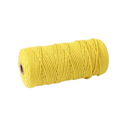 Nvzi Makramee-Schnur, 4 mm x 91 m, natürliches Makramee-Baumwollseil, farbiges Makramee-Seil, weiche Baumwollkordel, Makramee-Zubehör, Bastelseil, Makramee-Garn für Pflanzenaufhänger, Wandaufhänger Nvzi Makramee-Schnur, 4 mm x 91 m, natürliches Makramee-Baumwollseil, farbiges Makramee-Seil, weiche Baumwollkordel, Makramee-Zubehör, Bastelseil, Makramee-Garn für Pflanzenaufhänger, Wandaufhänger von Nvzi