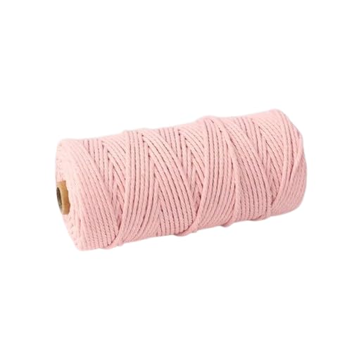 Nvzi Makramee-Schnur, 4 mm x 91 m, natürliches Makramee-Baumwollseil, farbiges Makramee-Seil, weiche Baumwollkordel, Makramee-Zubehör, Bastelseil, Makramee-Garn für Pflanzenaufhänger, Wandaufhänger Nvzi Makramee-Schnur, 4 mm x 91 m, natürliches Makramee-Baumwollseil, farbiges Makramee-Seil, weiche Baumwollkordel, Makramee-Zubehör, Bastelseil, Makramee-Garn für Pflanzenaufhänger, Wandaufhänger von Nvzi