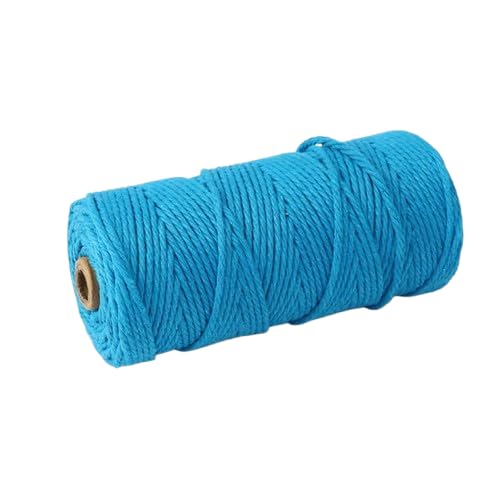 Nvzi Makramee-Schnur, 4 mm x 91 m, natürliches Makramee-Baumwollseil, farbiges Makramee-Seil, weiche Baumwollkordel, Makramee-Zubehör, Bastelseil, Makramee-Garn für Pflanzenaufhänger, Wandaufhänger Nvzi Makramee-Schnur, 4 mm x 91 m, natürliches Makramee-Baumwollseil, farbiges Makramee-Seil, weiche Baumwollkordel, Makramee-Zubehör, Bastelseil, Makramee-Garn für Pflanzenaufhänger, Wandaufhänger von Nvzi