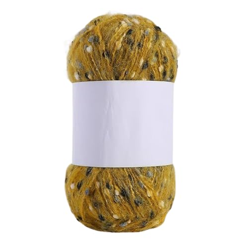 Nvzi Mohair-Garne mit bunten Punkten, weiches Garn, handgestrickt, gehäkelt, gewebt, für Schals, Schals, Basteln, 50 g von Nvzi