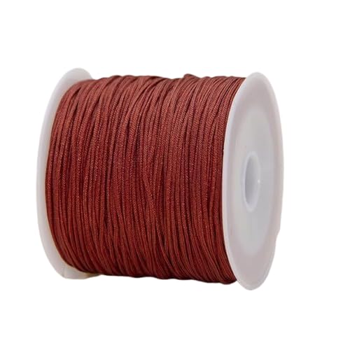 Nvzi Nylonfaden für Armband, Satin, Rattail, Seidenkordel, seidige Perlenschnur, geflochtene Armbänder, Anhänger, Halskette, Schlüsselanhänger, Schlüsselbänder, Schmuckherstellung von Nvzi