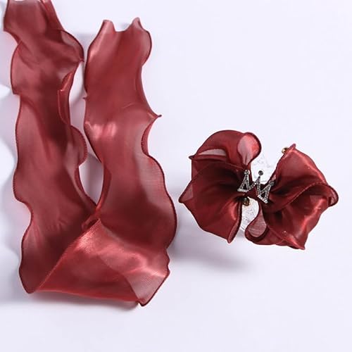Nvzi Organzaband, durchsichtig, Polycotton, glänzend, Bastelband für Blumen, Blumensträuße, Girlanden, Hochzeit, Geschenkverpackung, 9,1 m, A05 Nvzi Organzaband, durchsichtig, Polycotton, glänzend, Bastelband für Blumen, Blumensträuße, Girlanden, Hochzeit, Geschenkverpackung, 9,1 m, A05 von Nvzi