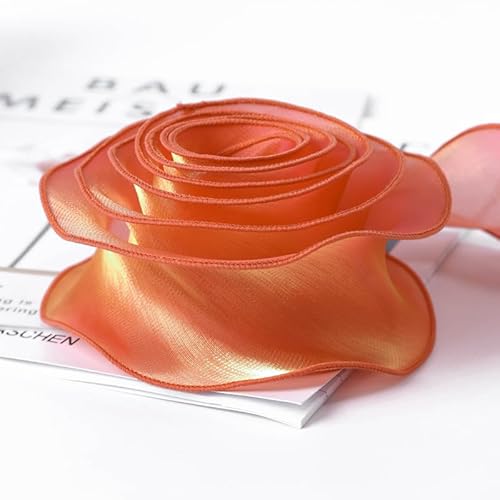 Nvzi Organzaband, durchsichtig, Polycotton, glänzend, Bastelband für Blumen, Blumensträuße, Girlanden, Hochzeit, Geschenkverpackung, 9,1 m, A18 Nvzi Organzaband, durchsichtig, Polycotton, glänzend, Bastelband für Blumen, Blumensträuße, Girlanden, Hochzeit, Geschenkverpackung, 9,1 m, A18 von Nvzi