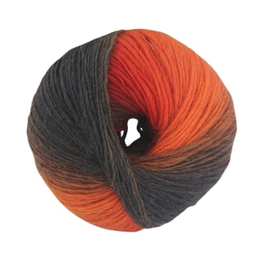 Nvzi Regenbogen-Garn, weich, 100 % Wolle, Farbverlauf, mehrfarbiges Garn zum Häkeln, Stricken, Gesamtlänge 180 m × 2,392 m, 100 g, O von Nvzi
