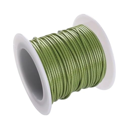 Nvzi Textil-Wachsschnur für Halsketten, Armbänder, Schmuck, Flechten, 1 mm, 2 Rollen, Grün Nvzi Textil-Wachsschnur für Halsketten, Armbänder, Schmuck, Flechten, 1 mm, 2 Rollen, Grün von Nvzi