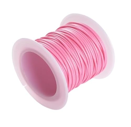 Nvzi Textil-Wachsschnur für Halsketten, Armbänder, Schmuck, Flechten, 1 mm, 2 Rollen, Rosa Nvzi Textil-Wachsschnur für Halsketten, Armbänder, Schmuck, Flechten, 1 mm, 2 Rollen, Rosa von Nvzi