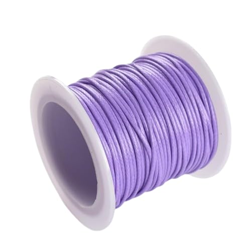 Nvzi Textil-Wachsschnur für Halsketten, Armbänder, Schmuck, Flechten, 1 mm, 2 Rollen, Violett Nvzi Textil-Wachsschnur für Halsketten, Armbänder, Schmuck, Flechten, 1 mm, 2 Rollen, Violett von Nvzi