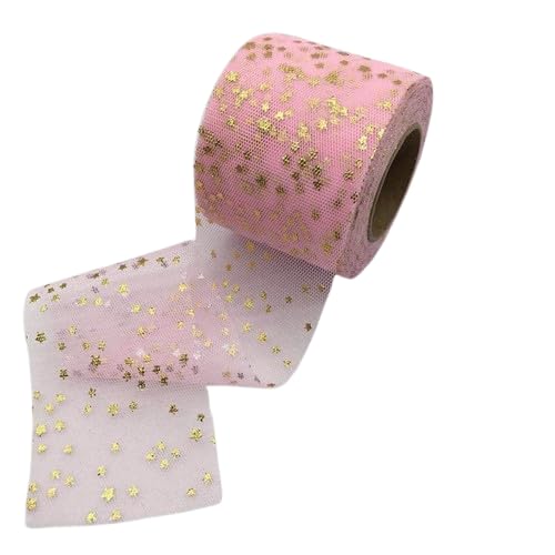 Nvzi Tüllband, 6 cm breit, für Dekoration, Weihnachten, Geschenkverpackung, Bastelband für Geschenkverpackungen, Dekoration, 22,7 m, Hellrosa Nvzi Tüllband, 6 cm breit, für Dekoration, Weihnachten, Geschenkverpackung, Bastelband für Geschenkverpackungen, Dekoration, 22,7 m, Hellrosa von Nvzi