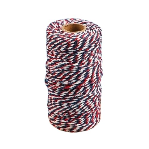 Nvzi Violette und weiße Schnur, 100 m, Weihnachtsbäckergarn, 1,5 mm, robuste Verpackungsschnur für Bastelarbeiten, Weihnachtsdekoration, Geschenkverpackungen, Basteln Nvzi Violette und weiße Schnur, 100 m, Weihnachtsbäckergarn, 1,5 mm, robuste Verpackungsschnur für Bastelarbeiten, Weihnachtsdekoration, Geschenkverpackungen, Basteln von Nvzi