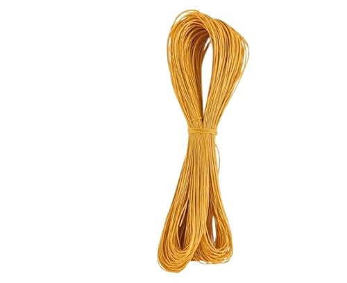 Nvzi Wachsschnur für Armbandherstellung, Gewachste Faden Armband Schnur, Gewachste Polyesterschnur Armband Seil für DIY Armbänder, Halskette, Dunkelgelb Nvzi Wachsschnur für Armbandherstellung, Gewachste Faden Armband Schnur, Gewachste Polyesterschnur Armband Seil für DIY Armbänder, Halskette, Dunkelgelb von Nvzi