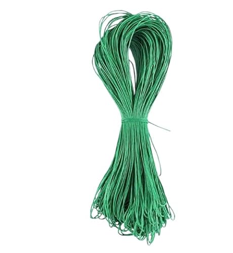 Nvzi Wachsschnur für Armbandherstellung, Gewachste Faden Armband Schnur, Gewachste Polyesterschnur Armband Seil für DIY Armbänder, Halskette, Dunkelgrün A von Nvzi